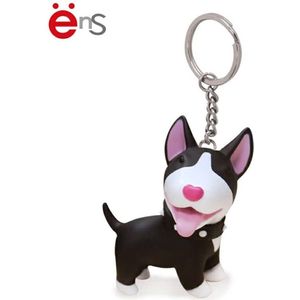 Sleutelhanger – keychain - Sleutels - Bullterrier - Bull terrier - Hond - Zwart
