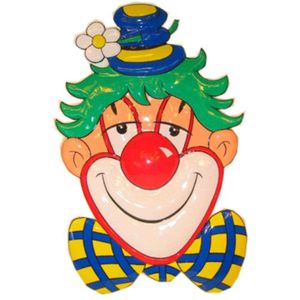 Clown decoratie 70 cm - feestversiering/feestdecoratie