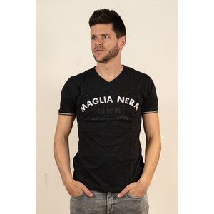 T-Shirt Le Patron Maglia Nera - Maat S