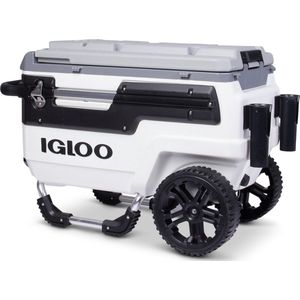 Igloo Trailmate Marine 70 - Koelbox op wielen met vele extra's - 66 Liter - Wit