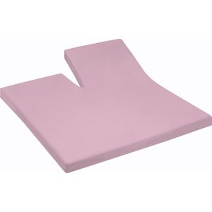 Cinderella hoeslaken Jersey splittopper - 140 x 200/210 cm - roze