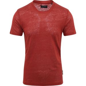 Marc O'Polo T-Shirt Linnen Rood - Maat L - Heren