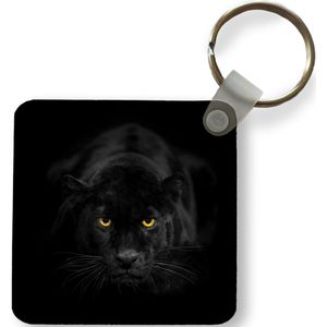 Sleutelhanger - Uitdeelcadeautjes - Luipaard - Ogen - Zwart - Plastic