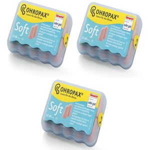 Ohropax Geluiddempers Soft 3x10 stuks