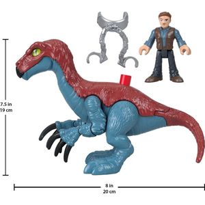 Fisher Price Jurassic World Therizinosaurus & Owen Speelfiguur - 3+