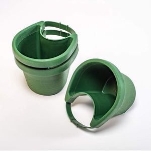 Regenpijp, bloempotten, praktische en eenvoudige upgrade van alle regengoten, past tot een diameter van 14 cm, groen, 3 stuks