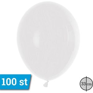 Latex ballonnen 33cm 100 stuks Wit Pastel GT110/16