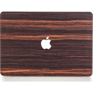 Woodwe - Laptopcover - MacBook Case - Apple AIR 13 inch - Hardcase - Ebbenhout