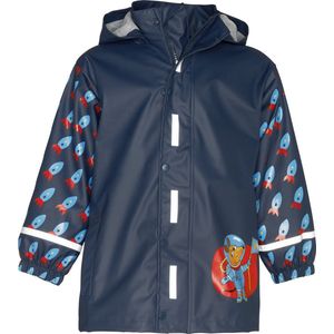 Playshoes - Regenjas voor kinderen - Muis in de ruimte - Donkerblauw - maat 104cm