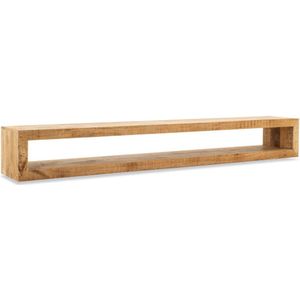 TV-meubel Mangohout hangend 220 cm - Naturel