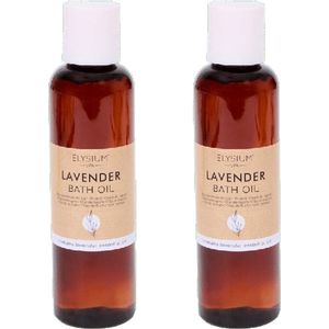 Lavender badolie ZENDRUP - Paars - 150 ml - Set van 2 - Badderen - Spa - Zen - Rust - Moederdag - Moederdag Cadeautje