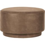 vtwonen Coffee Poef - Ecoleer - Cognac - 36x60x60