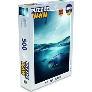 Puzzel Vis - Zee - Blauw - Legpuzzel - Puzzel 500 stukjes