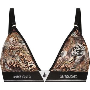 Untouched Animal Mix - bralette - M -Stijlvolle BH Zonder Beugel met Trendy Animal Mix Print - Comfy en Duurzaam - Ondergoed Dames