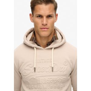 Superdry Embossed Vintage Logo Graphic Hoodie Heren - Maat M
