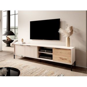 Meubella - TV-Meubel Ramirez - Beige - Eiken - 203 cm