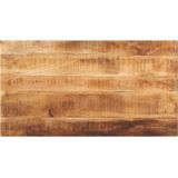 vidaXL - Tafelblad - rechthoekig - 100x70x2,5 - cm - massief - ruw - mangohout