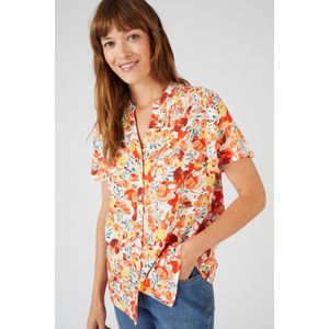 Damart - Gesmokte blouse, Climatyl - Dames - Oranje - 38
