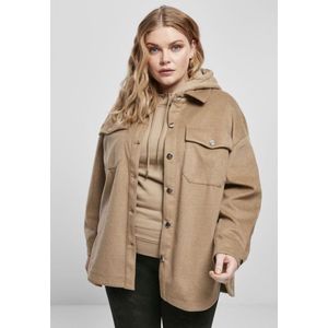 Urban Classics - Classic Overshirt Blouse - M - Beige