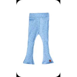 Flared broek glitter Blauw 15 cm langer