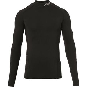 Uhlsport Distinction Pro Baselayer Shirt Opstaande Kraag Kinderen - Zwart | Maat: 128