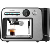 Cecotec Espressomachine Power Espresso 20 Square Pro, 1450 W, 20 bar, ThermoBlock, Vaporizer, 2 koffiekopjes, uitneembaar waterr
