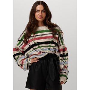 Object Objtuja Knit Oz Pullover Truien & vesten Dames - Sweater - Hoodie - Vest- Gebroken wit - Maat XS