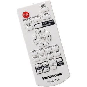 Afstandsbediening geschikt voor de PANASONIC PT-LB412U beamer, vervangt N2QAYA000116