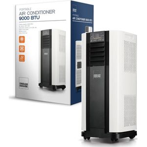 Dreamhouse Mobiele Airconditioner  - 9000 BTU -  Wit/Zwart