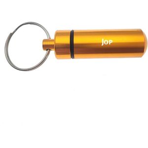 Sleutelhanger - Pillenkoker - Met Naam - Jop - Medicatie - Identiteitskoker - Goud
