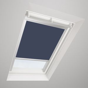 Timlux Verduisterend Rolgordijn voor KeyLITE - Starlite Maat 114x118 -Blauw-