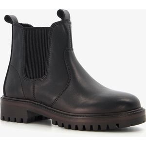 Groot leren jongens Chelsea boots zwart - Maat 33