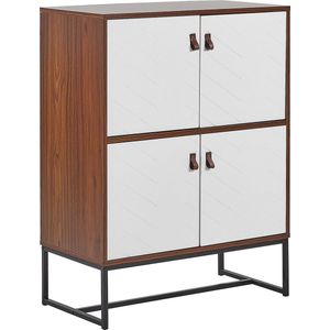 Kast NUEVA Donkerbruin/wit