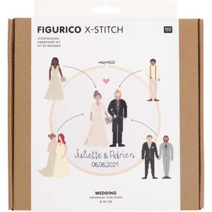 Rico Design borduurpakket - Wedding | Borduren | DIY pakket | Creatief cadeau