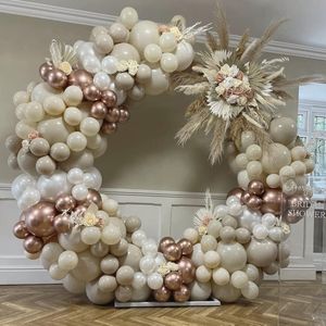 Luxe Latex Ballonnen 100 stuks - Nude Kleuren - Zand/Wit/Beige - Decoratie - Verjaardag