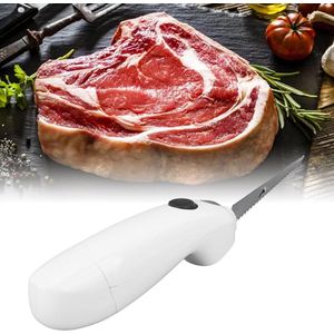 Elektrisch snijmes batterijvoeding draagbaar voor steakmes - kalkoen brood kaas groente fruit