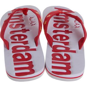 Ajax Slippers - Rood/Wit - Maat 39-40