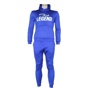 Joggingpak dames/heren met hoodie blauw  S
