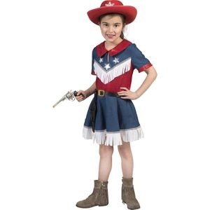 Verkleedpak cowgirl jurk meisje Cowboy Jeans Girl 152