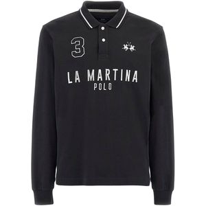La Martina Poloshirt Langarmshirt mit Polokragen