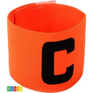 *** Captainsband - Voetbal/Hockey - Oranje - Senior - C - Aanvoerderband - van Heble® ***