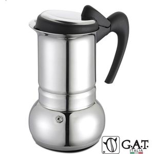 G.A.T. Italia Thema RVS 2/4 kops - Percolator - 200ml - Inductie - Made in Italy