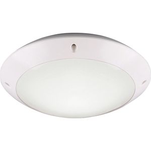 LED Plafondlamp - Badkamerlamp - Trion Camiro - Opbouw Rond - Waterdicht IP54 - E27 Fitting - Mat Wit - Kunststof