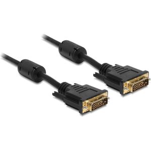 DVI-D Dual Link monitor kabel - verguld / zwart - 20 meter
