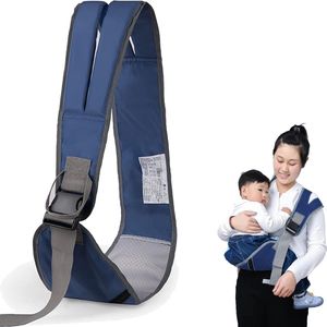 Babydrager, draagbare babydraagband met verstelbare comfortabele schouderbanden, babydrager voor pasgeborenen vanaf de geboorte, draagdoek voor pasgeborenen, peuters tot 25 kg (blauw)