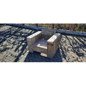 Loungestoel ''Garden Luxe'' van Gebruikt steigerhout 60cm