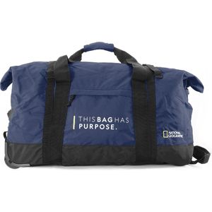 National Geographic Opvouwbare Reistas met wielen / Weekendtas - Vegan - 68 Liter (M) - Pathway - N10443 - Blauw