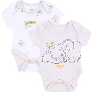 2x Dumbo Disney beige baby romper