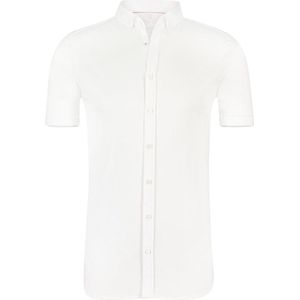Desoto - Overhemd Korte Mouw Wit - Heren - Maat XL - Slim-fit