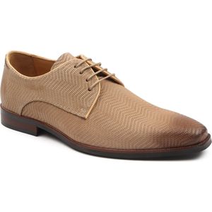 Melik Schoen Derby Canad Beige - Maat 45 - Heren - Nette schoenen